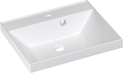 Style Line Тумба с раковиной Батлер 50 белая Люкс антискрейтч Plus – фотография-5